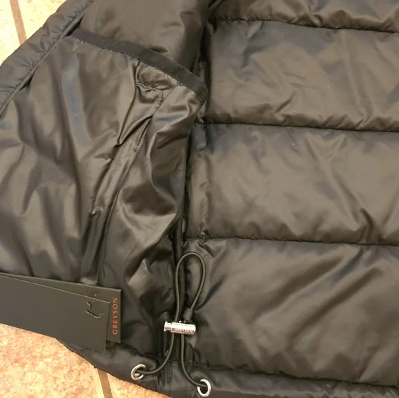 Greyson Black Puffer Vest Xs - Picture 6 of 12